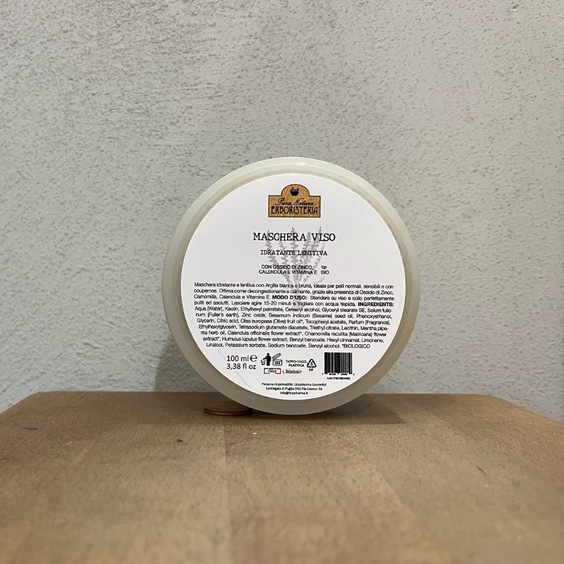 Erboristeria Puranatura - Maschera viso idratante lenitiva bio