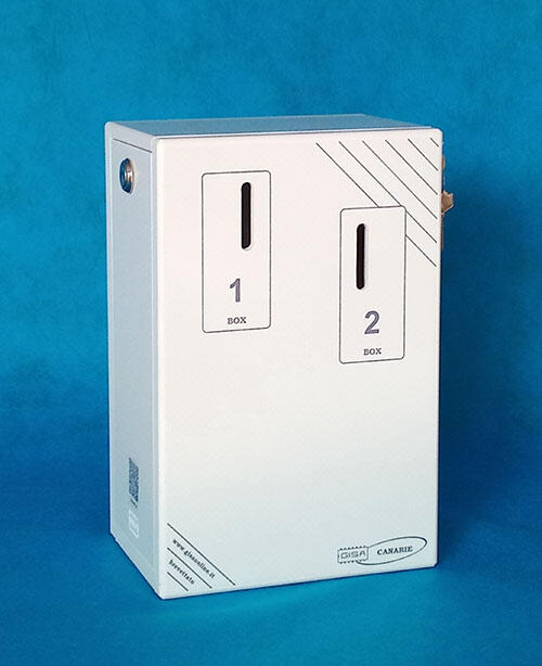 Gettoniera elettronica per 2 docce o servizi 12Vac mod. Canarie