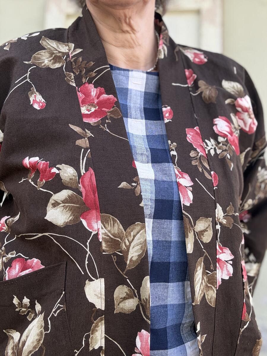 Kimono rose rosa 