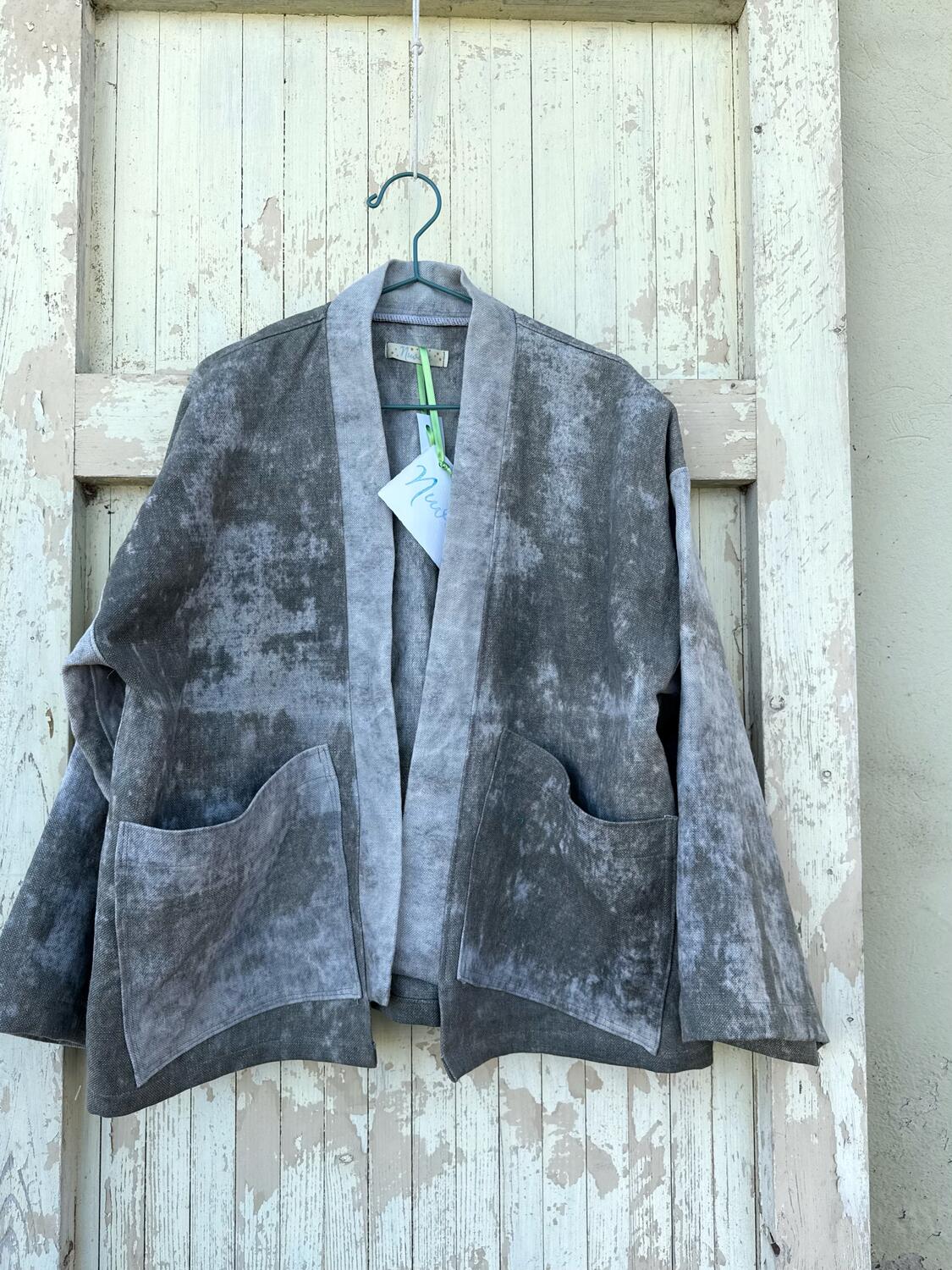 Kimono degradè grigio/verde