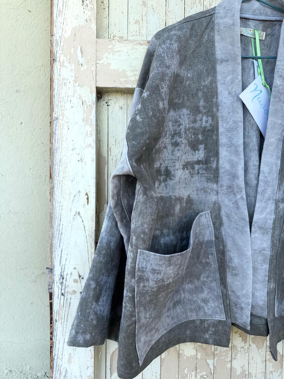 Kimono degradè grigio/verde