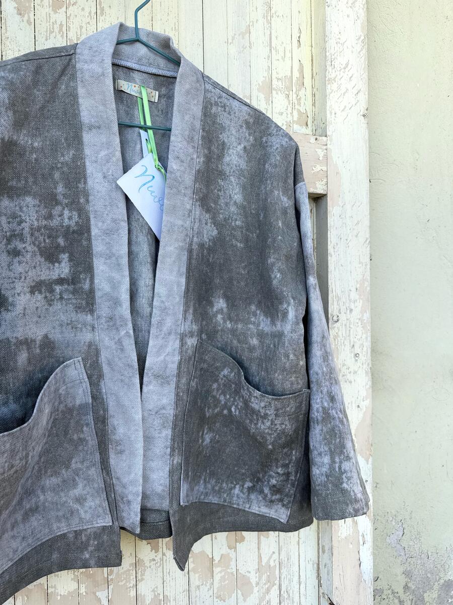 Kimono degradè grigio/verde