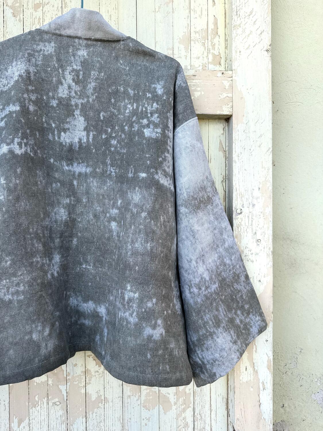 Kimono degradè grigio/verde