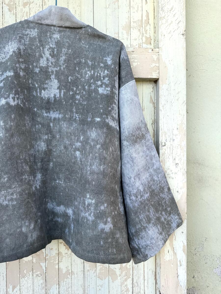 Kimono degradè grigio/verde