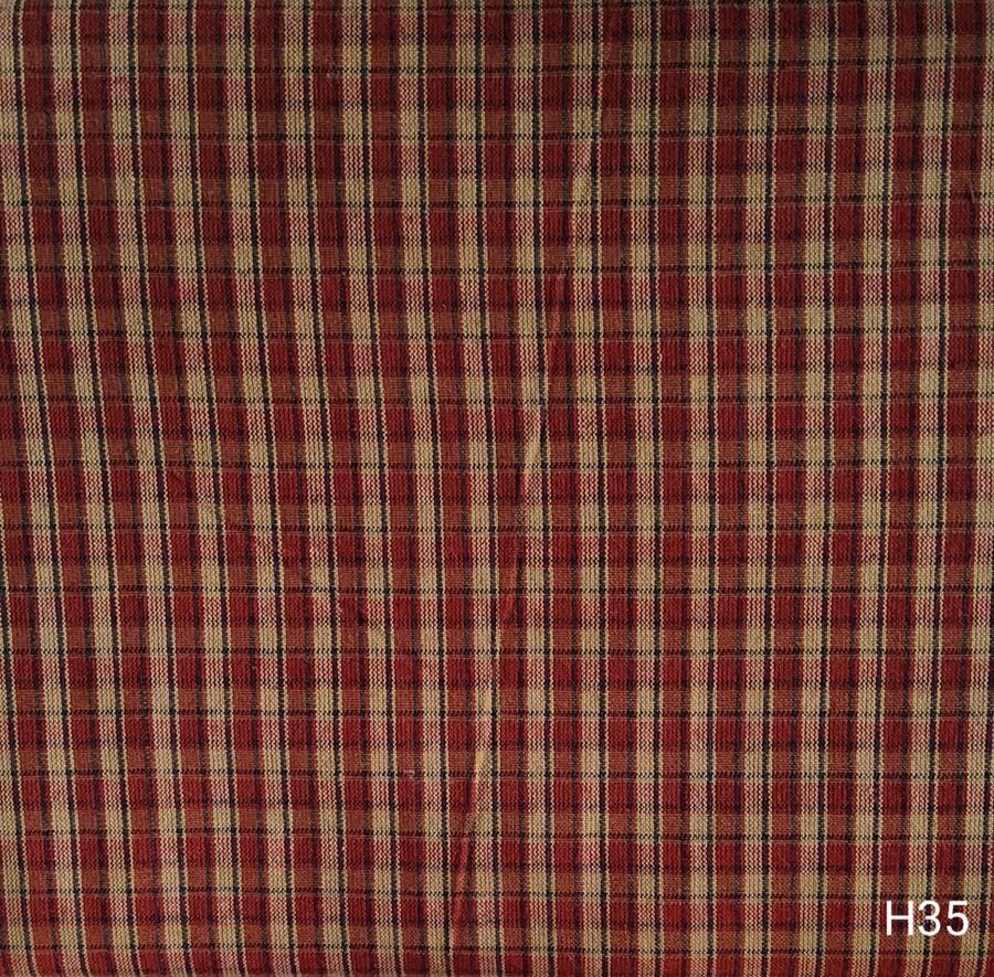 H35- tessuto tinto in filo taglio 25x110 cm blu/bordeaux