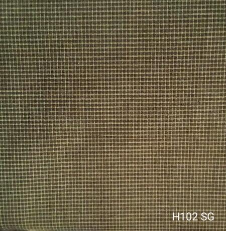 H102SG- tessuto tinto in filo taglio 25x110 cm  verde