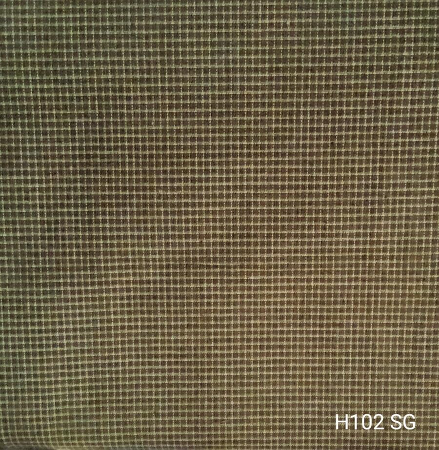 H102SG- tessuto tinto in filo taglio 25x110 cm  verde