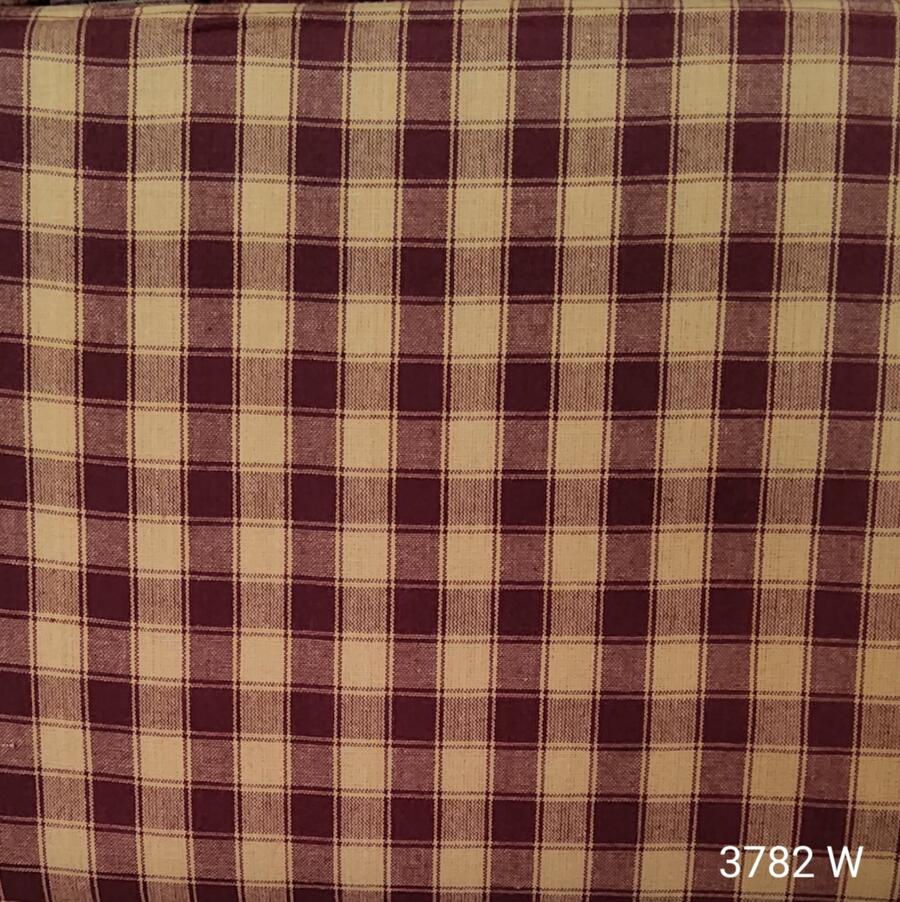 3782 wine - tessuto tinto in filo taglio 25x110 cm bordeaux