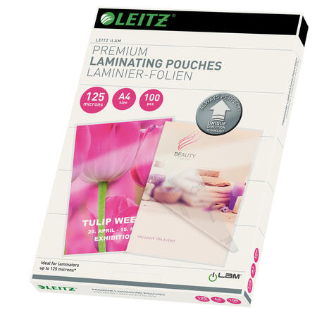 Pouches 125 micron formato A4 finitura lucida - conf. 100 pz
