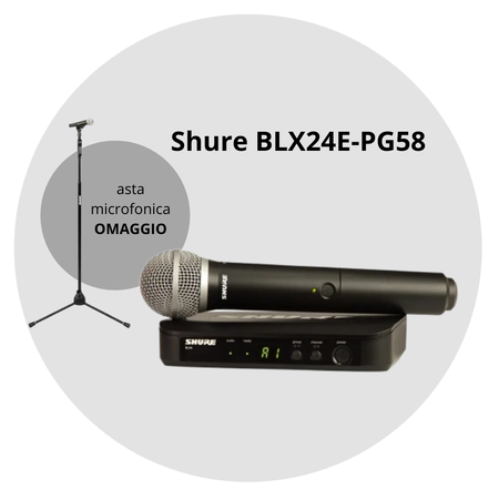 KIT Shure BLX24E/PG58 + TRIPODSTANDDX