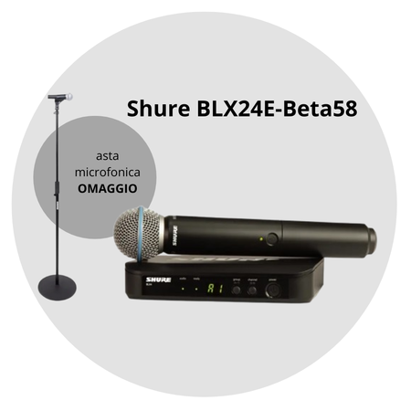 KIT Shure BLX24E/Beta58 + RBMICSTAND12