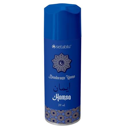 SETABLU DEODORANTE ARABO UOMO HAMSA 200 ML (Confezione da 12 pezzi) 