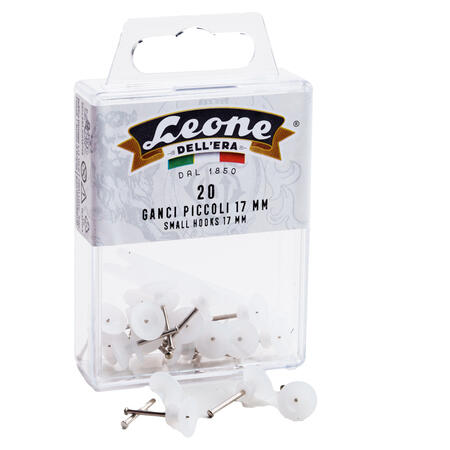 Ganci per quadri con spilli 17mm LEONE - conf. 20 pz
