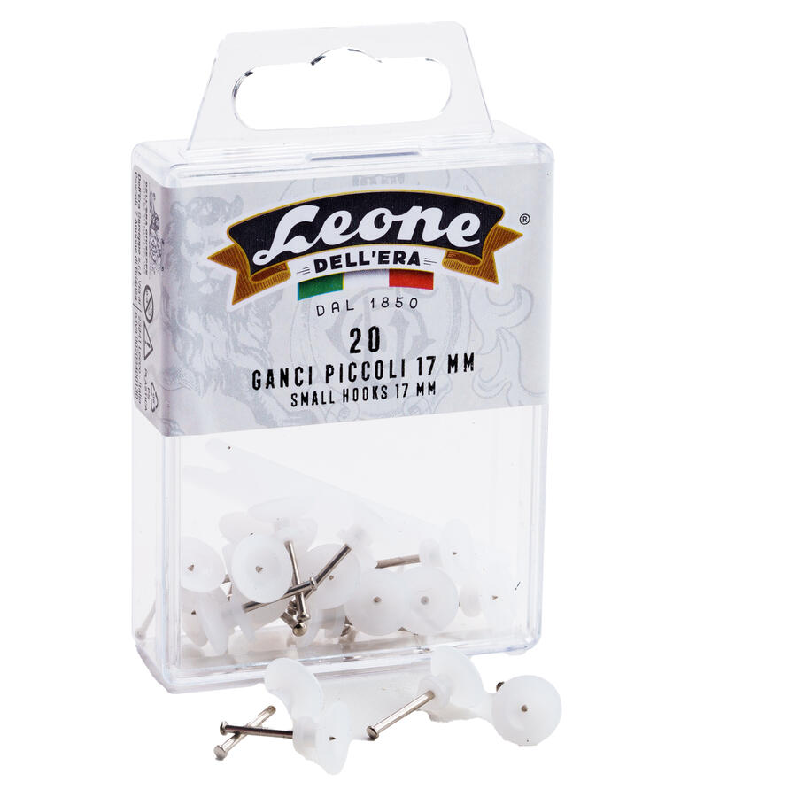 Ganci per quadri con spilli 17mm LEONE - conf. 20 pz