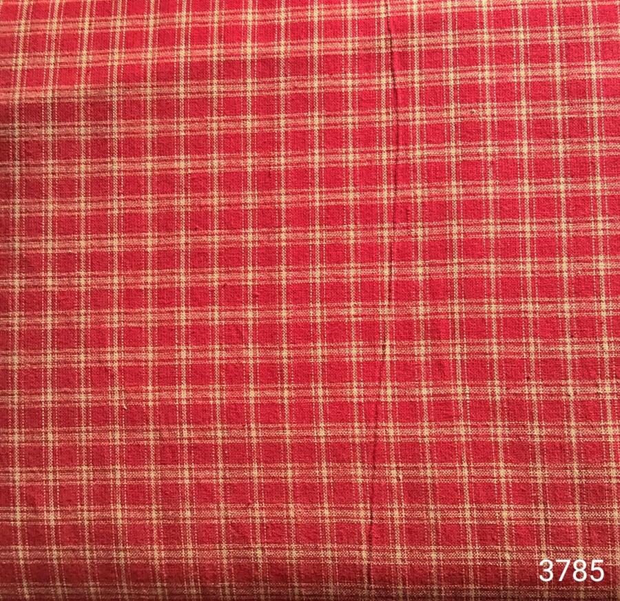  3785 hs red-Tessuto tinto in filo taglio 25x110 cm rosso