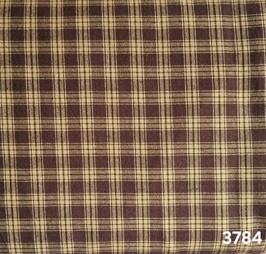 3784 brown -Tessuto tinto in filo taglio 25x110 cm marrone