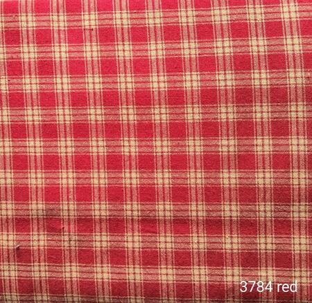 3784 red - tessuto tinto in filo taglio 25x110 rosso
