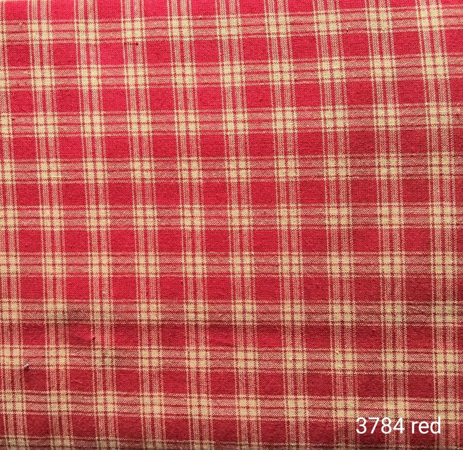 3784 red - tessuto tinto in filo taglio 25x110 rosso
