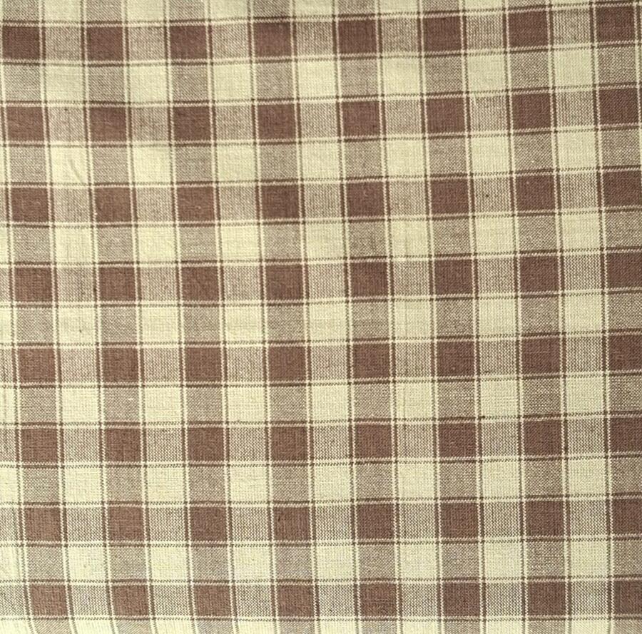 3782 wagon-Tessuto tinto in filo taglio 25x110 cm marrone chiaro