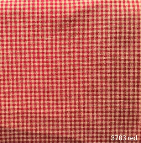 3783 red -Tessuto tinto in filo taglio 25x110 cm rosso