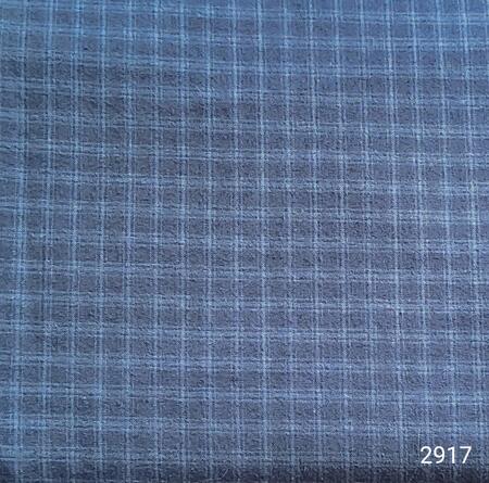2917 -Tessuto tinto in filo brushed taglio 25x110 cm blu