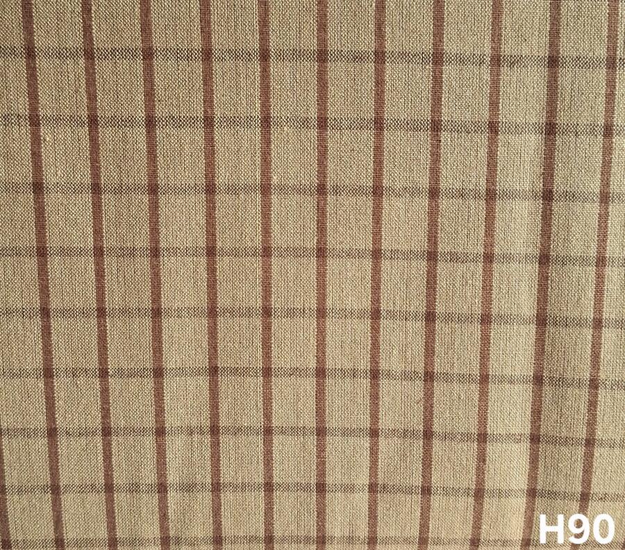 H90- tessuto tinto in filo taglio 25x110 cm marrone chiaro