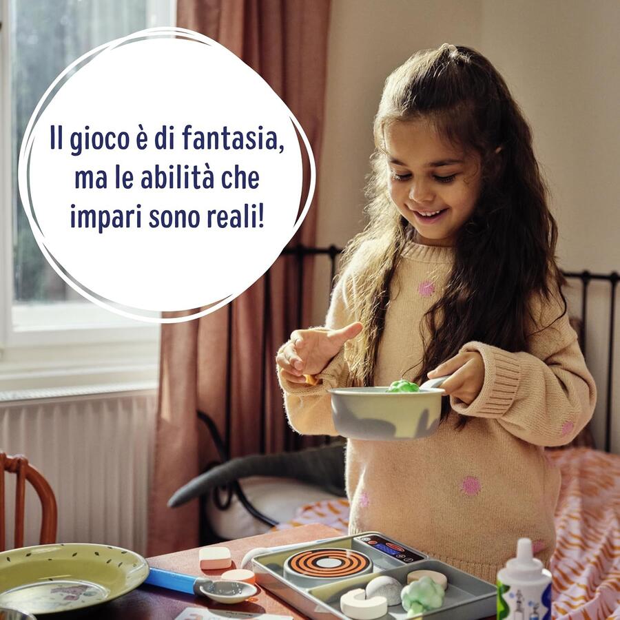 Melissa & Doug Set Water WOW! Piano Cottura - Fornello Giocattolo Cuoci e Mescola, Gioco Educativo con Cibo che Cambia Colore con l'Acqua, Regalo per Bambini e Bambine, 3+ Anni