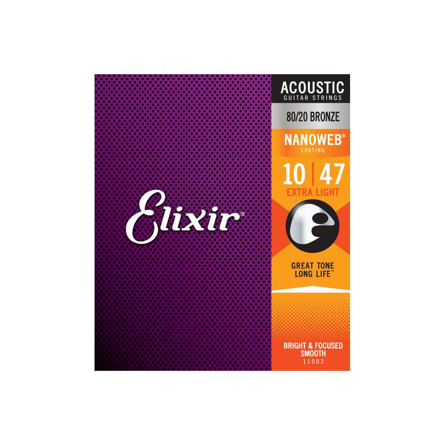 ELIXIR 11002 Acoustic 80/20 Bronze NANOWEB