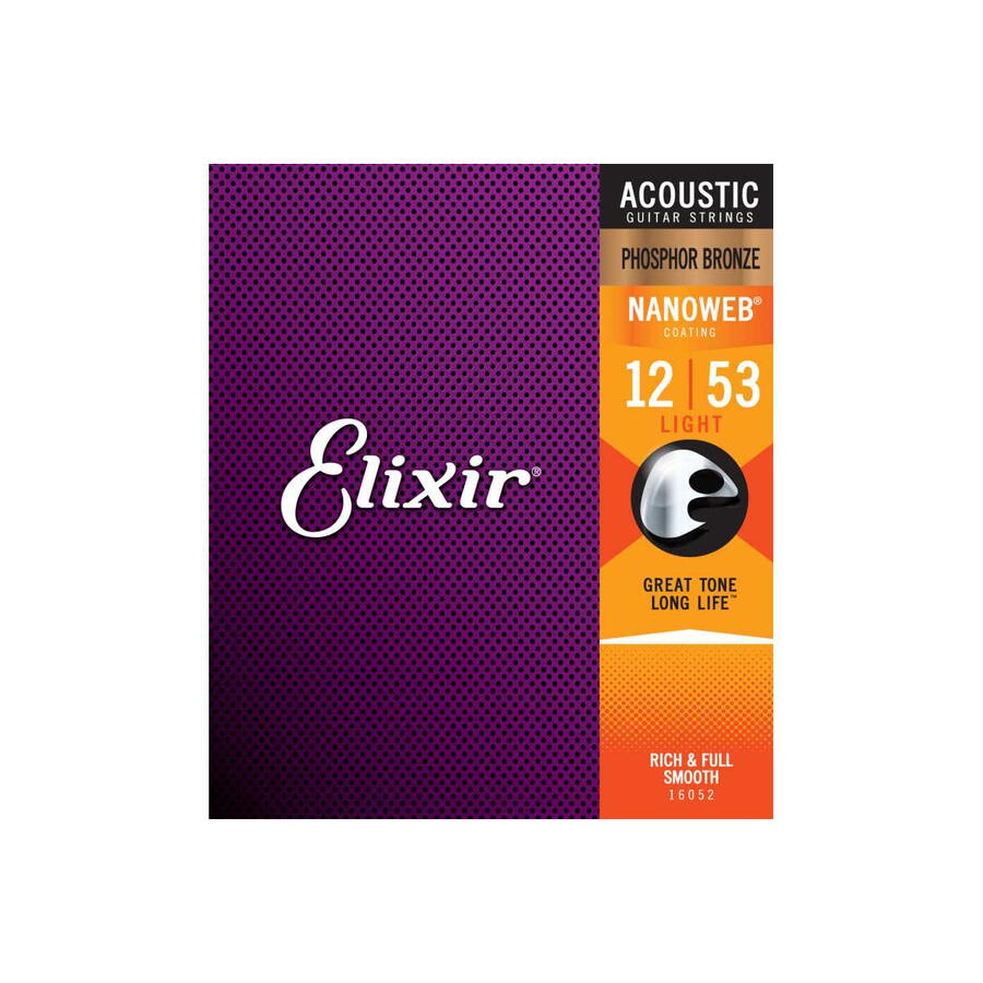 ELIXIR 16052 Acoustic Phosphor Bronze NANOWEB