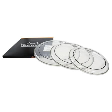 Remo PP-0922-PS Pinstripe Fusion Set 10"/12"/14" (Clear)