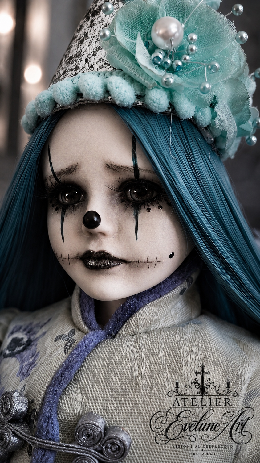 Lilian Clown Pagliaccio Bambola emozionale 