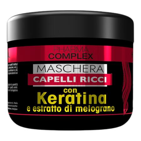 PHARMA COMPLEX MASCHERA CAPELLI RICCI CON KERATINA E ESTRATTO DI MELOGRANO 500 ML 
