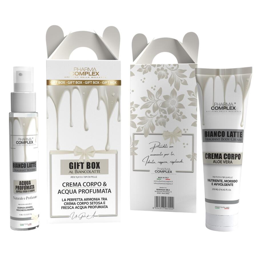 PHARMA COMPLEX GIFT BIANCO LATTE CREMA CORPO 200 ML + ACQUA PROFUMATA 75 ML