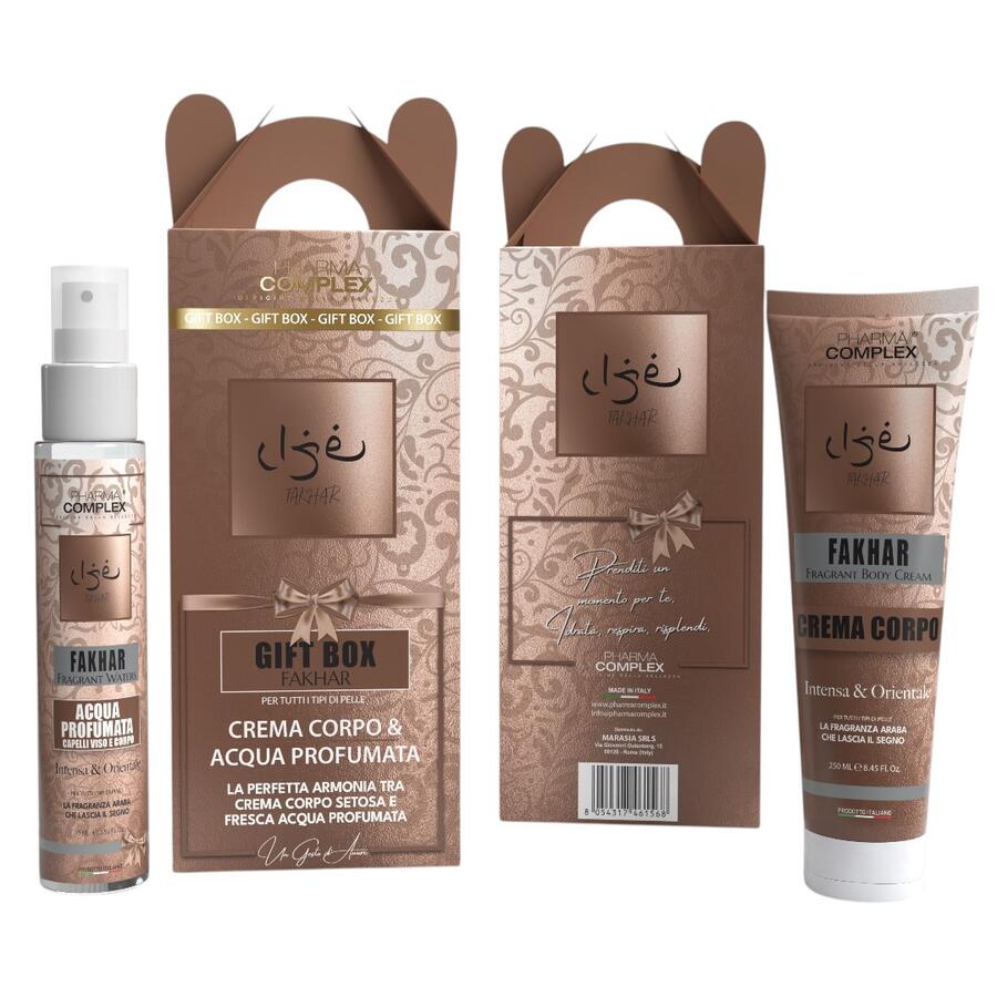 PHARMA COMPLEX GIFT FAKHAR CREMA CORPO 200 ML + ACQUA PROFUMATA 75 ML
