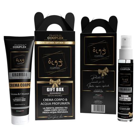 PHARMA COMPLEX GIFT KHAMRAH CREMA CORPO 200 ML + ACQUA PROFUMATA 75 ML