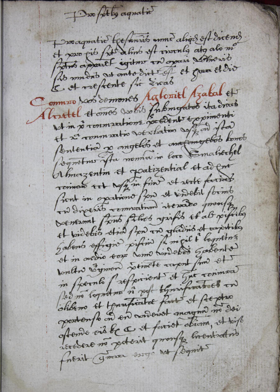 Tractatus de Nigromantia: The Chetham Library Grimoire - Manuscript