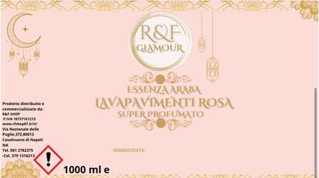 R&F GLAMOUR ESSENZA ARABA LAVAPIMENTI ROSA DA 1000 ML [Conf. da 12 pezzi]
