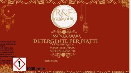 R&F GLAMOUR ESSENZA ARABA DETERGENTE PER PIATTI DA 100 ML [Conf. da 12 pezzi]