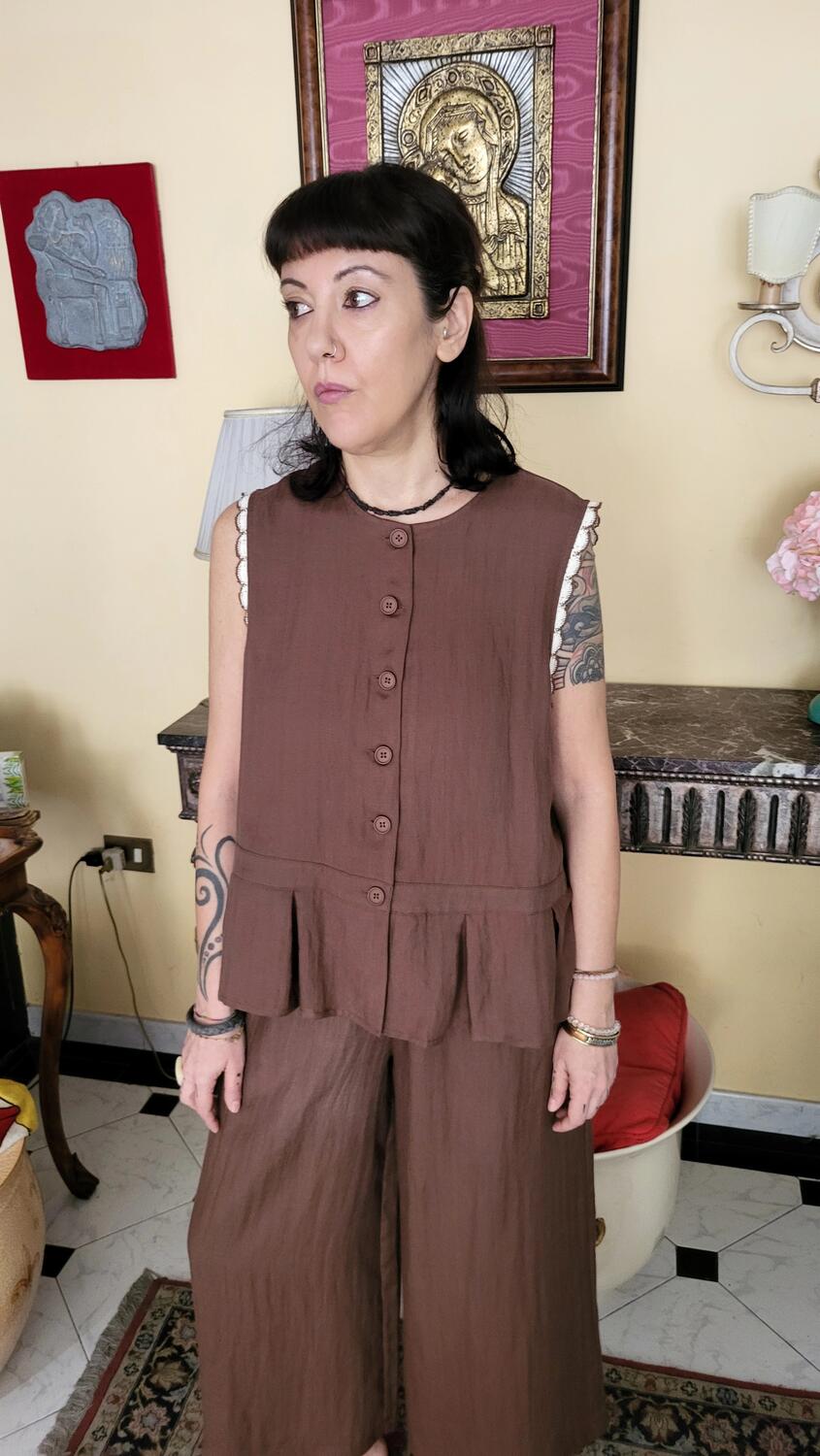 Gilet Blusa Cacao 