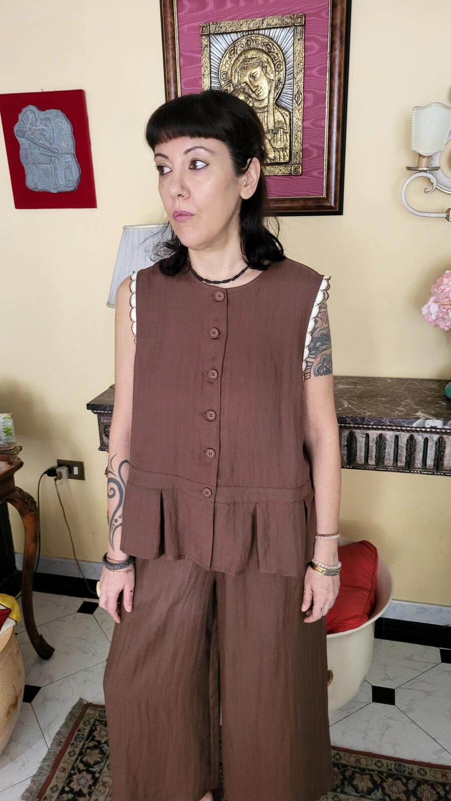 Gilet Blusa Cacao 