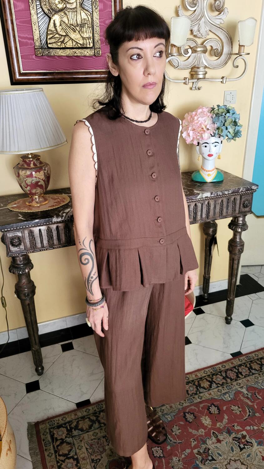 Gilet Blusa Cacao 