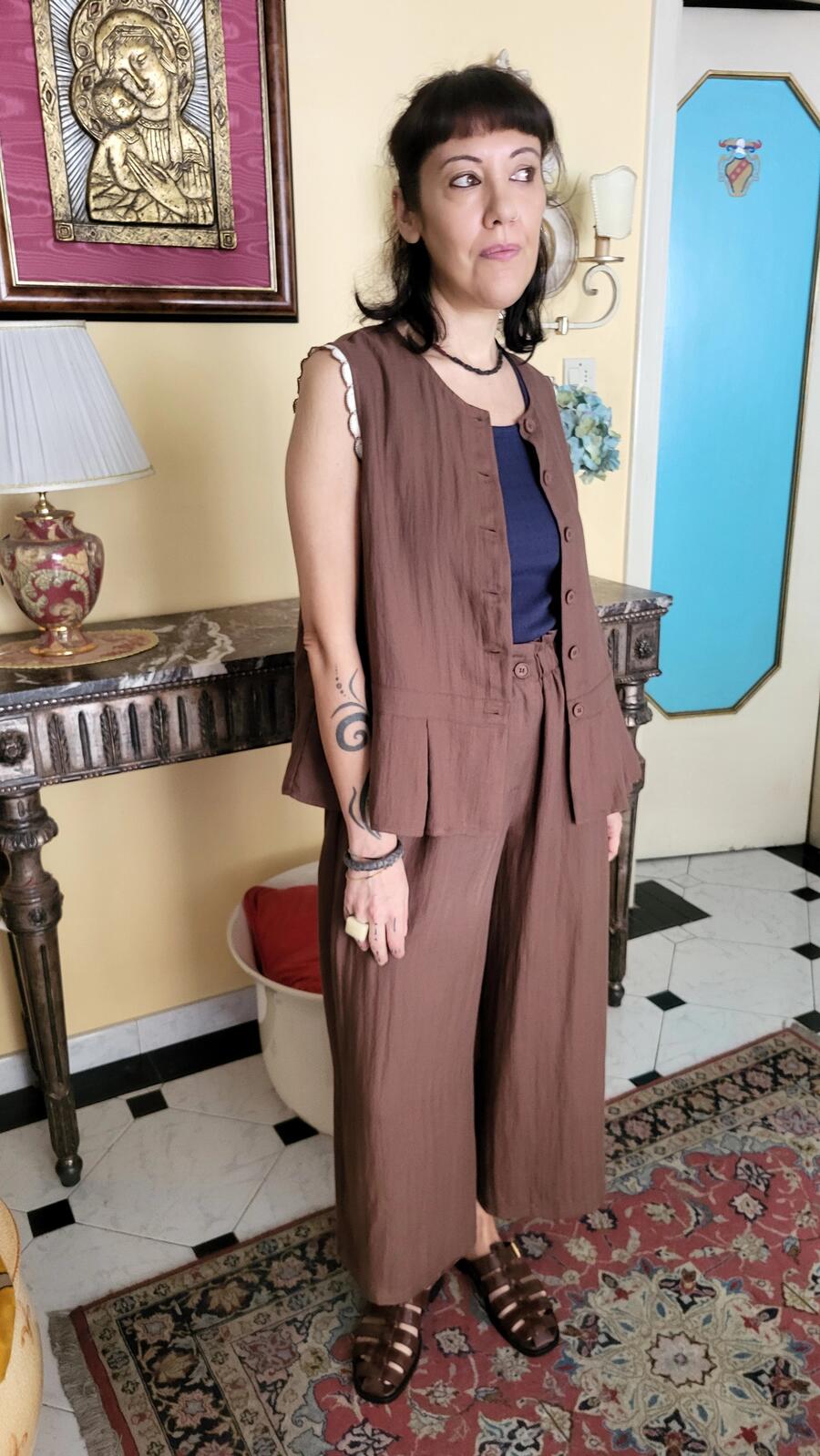 Gilet Blusa Cacao 
