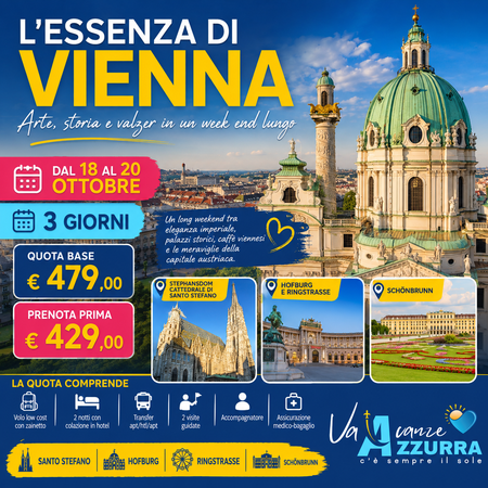 18 OTTOBRE 2026 VIENNA WEEKEND LUNGO
