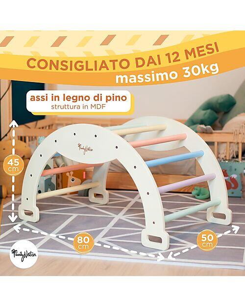 Arco Montessoriano 2 in 1 Cotton Candy – Arrampicata e Dondolo