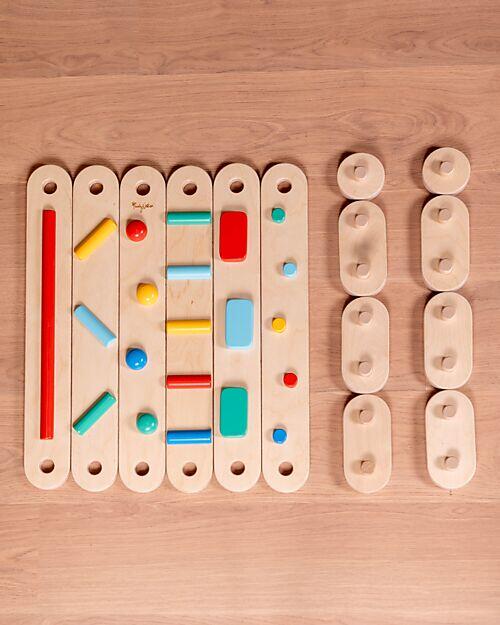 Percorso Sensoriale di Equilibrio Montessori – 14 Pezzi Modulari in Legno