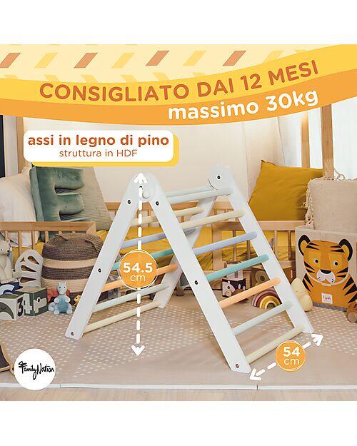 Triangolo Montessoriano Pikler Sunny Beach – Struttura in Legno per Arrampicata