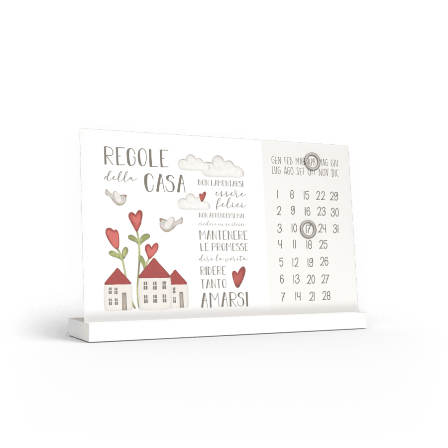 Calendario Perpetuo Magnetic "Regalo della Casa" – L’Angolo delle Idee