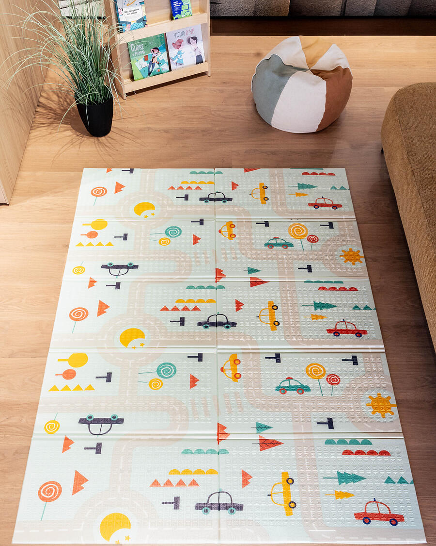 Tappeto Gioco Montessori Pieghevole 2in1 – Dino Friends 180×150 cm