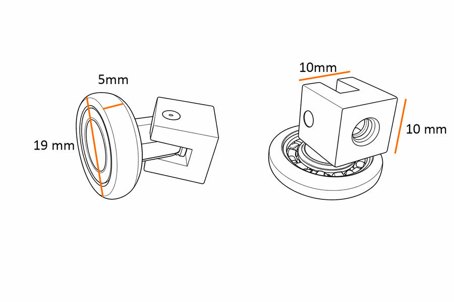 R400/62 - 19 AR Quadro - Kit 2 pezzi