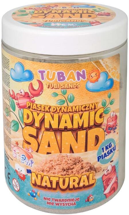 Tuban sabbia dinamica naturale 1 kg - giocattolo creativo